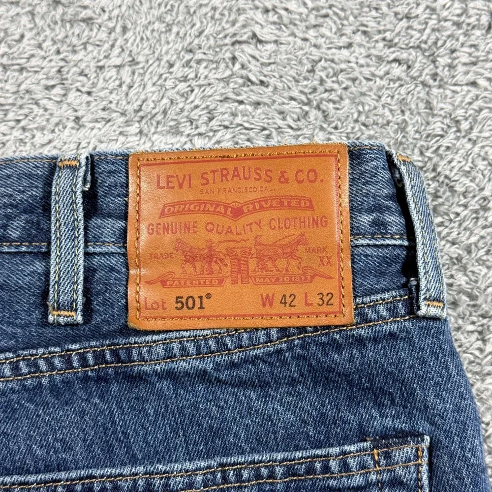 Levis XX Premium Quality 501‎ Original Fit Mens Jeans 42x32 Button Fly Denim